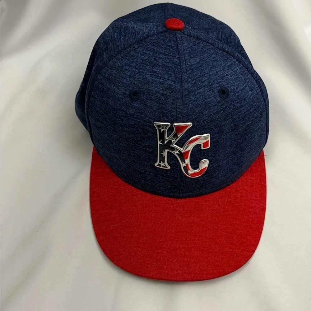 Kansas City Royals Stars Stripes New Era Hat CP 7 3/8 4th Of July MLB Baseball - Picture 9 of 9
